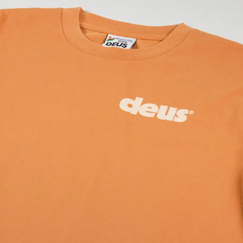 Deus Ex Machina Base T Shirt Orange Ochre-3