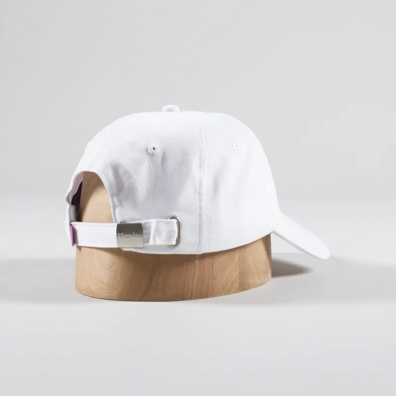 Thanks Baseball Cap White Navy-1