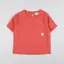 L.F.Markey Womens Basic Linen Tee Vermillion
