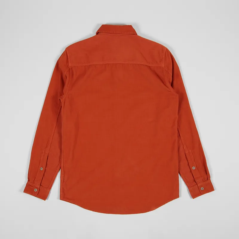 Folk Babycord Shirt Brick Red-1