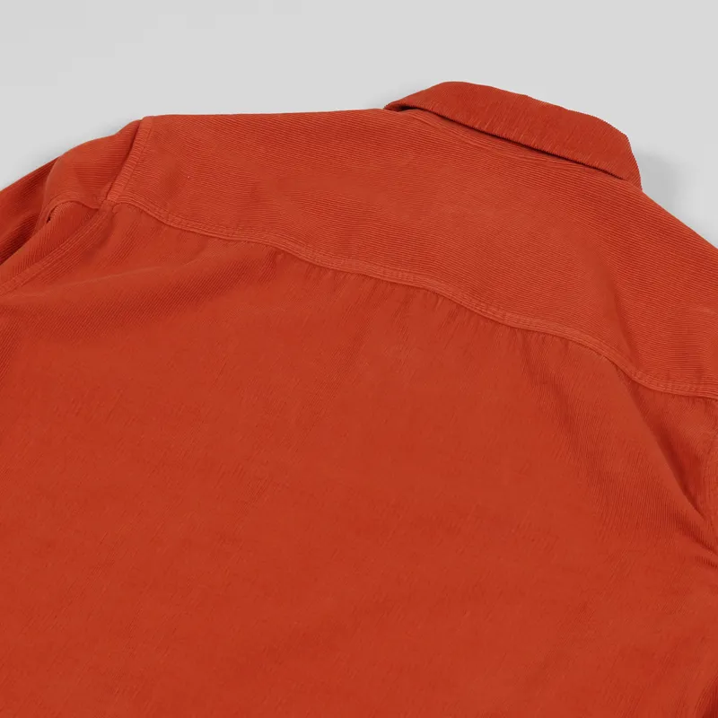 Folk Babycord Shirt Brick Red-3
