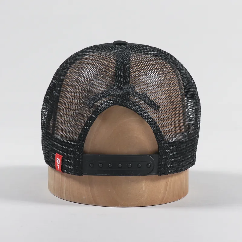 Deus Ex Machina Baylands Trucker Hat All Black-3