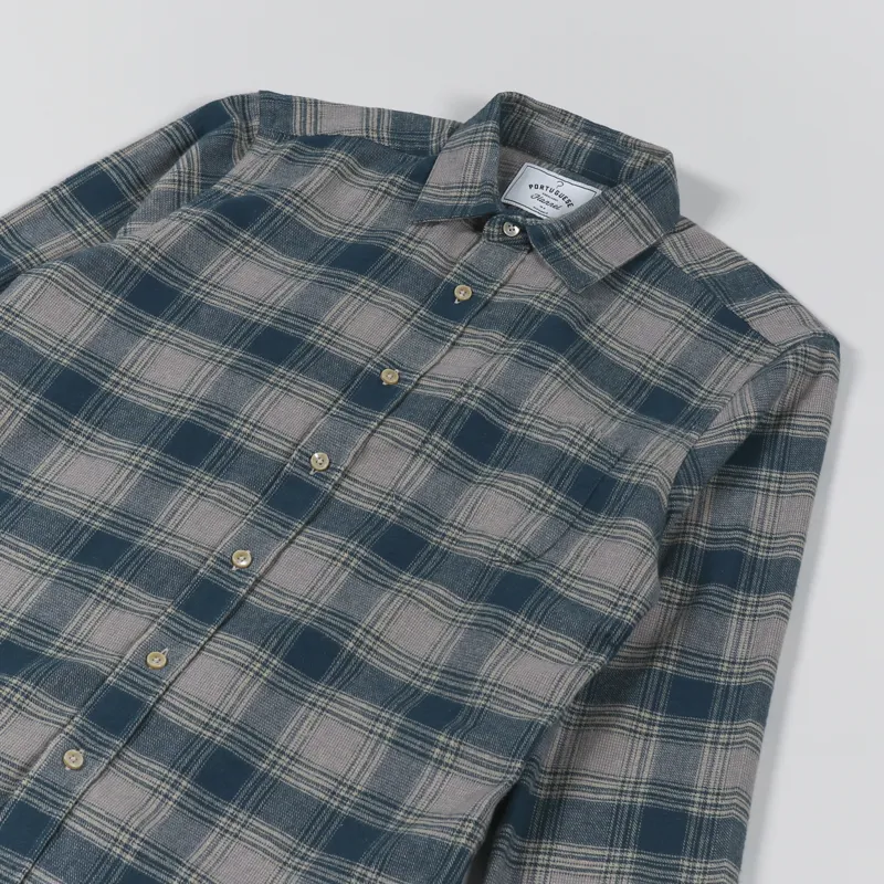 Portuguese Flannel Bazzar Shirt Brown-2