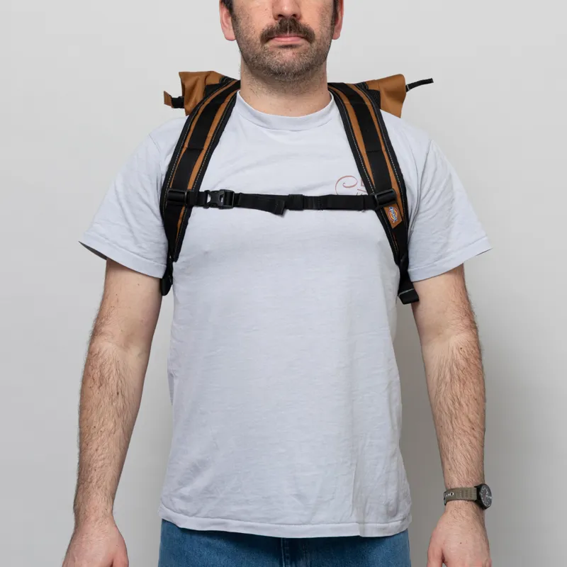 Dickies Ashville Rolltop Backpack Brown Duck-4