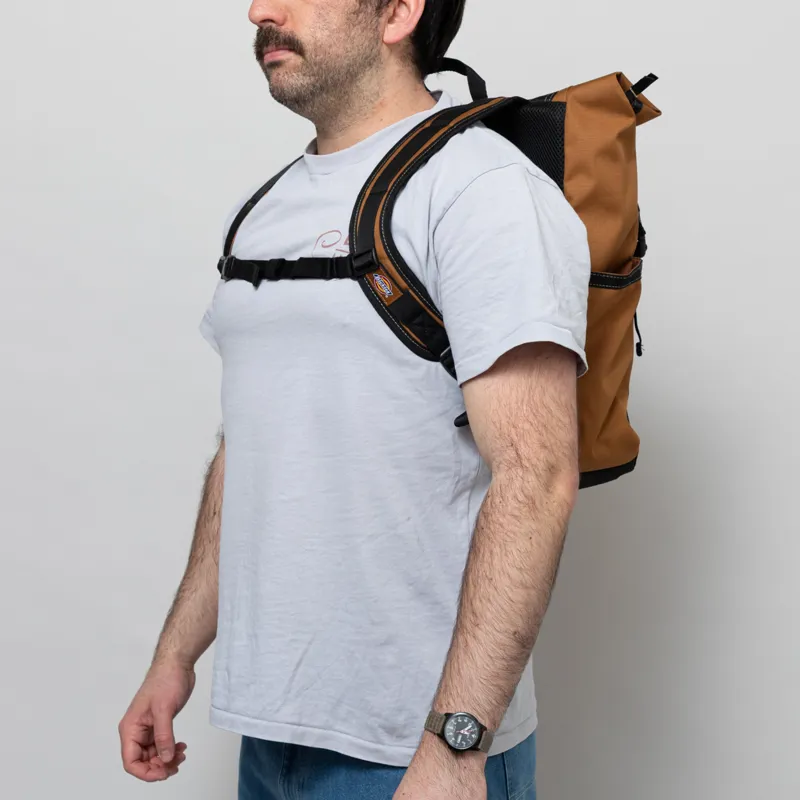 Dickies Ashville Rolltop Backpack Brown Duck-1