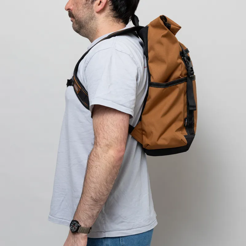 Dickies Ashville Rolltop Backpack Brown Duck-2