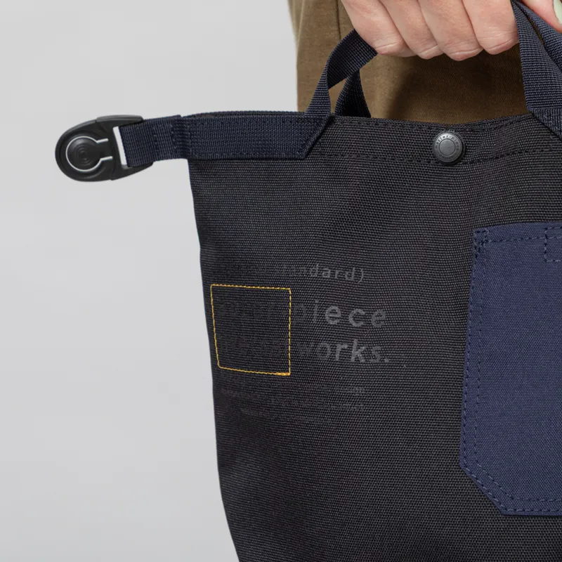 Universal Works x Master-piece Small Tote Bag Black Recycled Tech Canvas-8