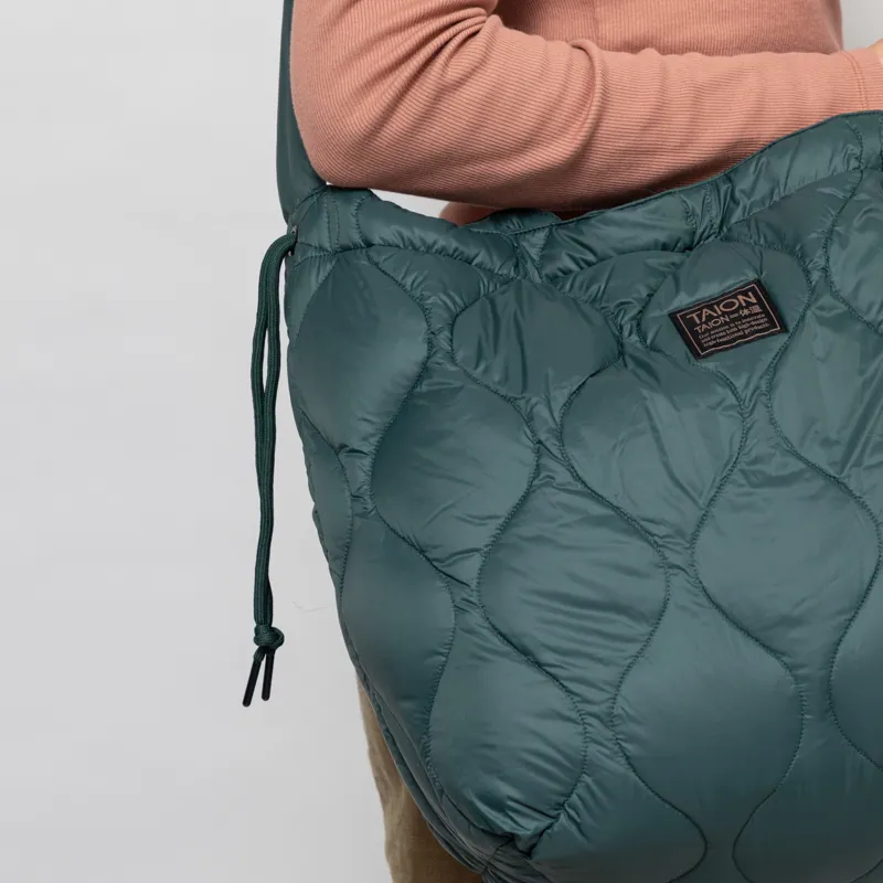 Taion Military Softshell Down Shoulder Bag Dark Green-3