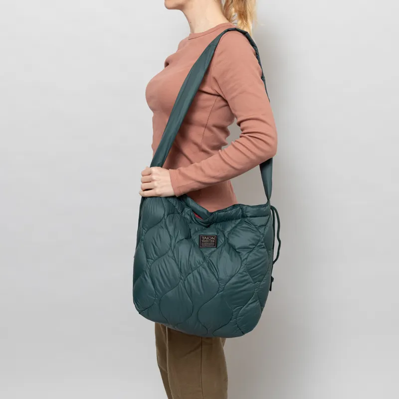 Taion Military Softshell Down Shoulder Bag Dark Green
