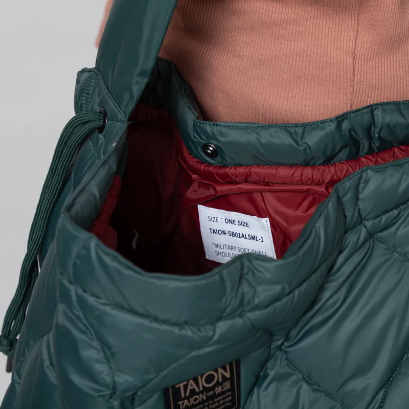 Taion Military Softshell Down Shoulder Bag Dark Green-6