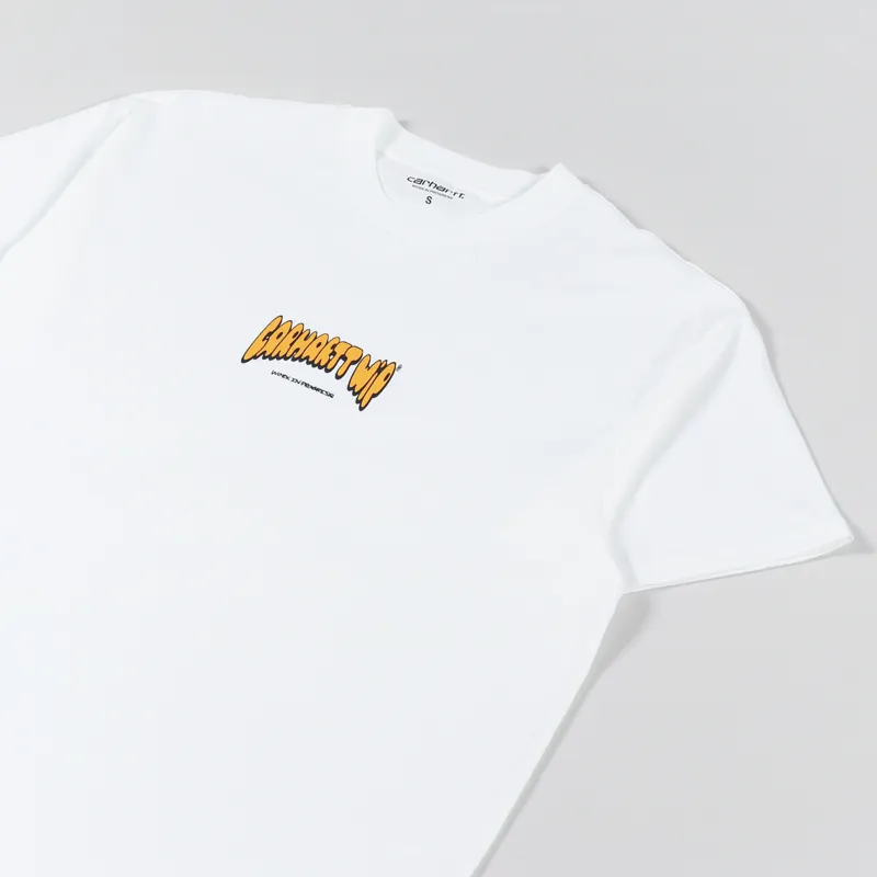 Carhartt WIP Bubble Script T Shirt White-2