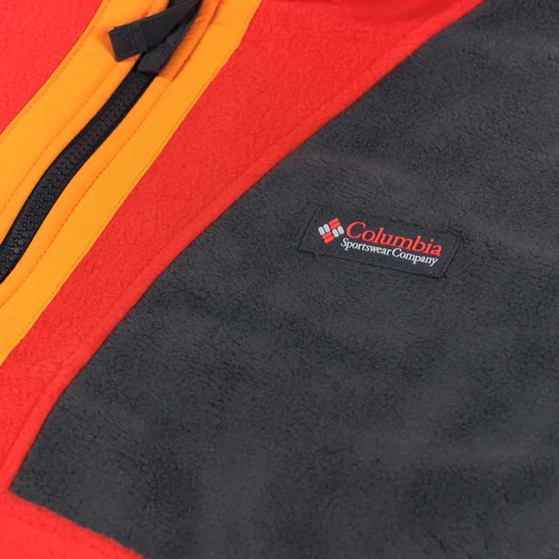 Columbia Back Bowl Fleece Lightweight Red Quartz Shark-7