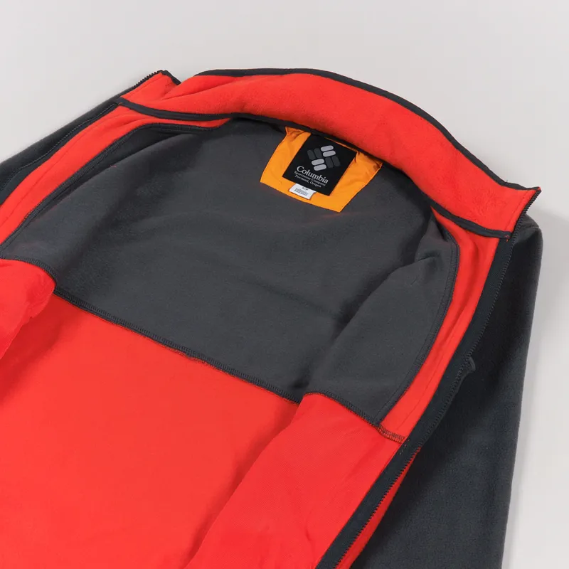 Columbia Back Bowl Fleece Lightweight Red Quartz Shark-4