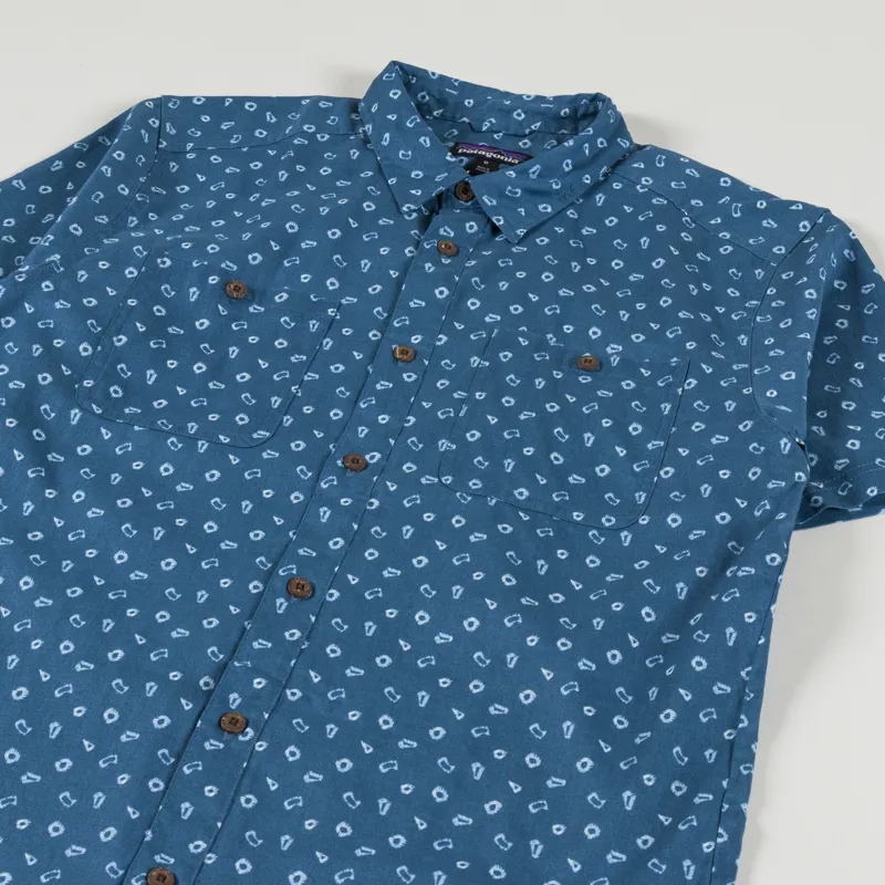 Patagonia Back Step Shirt Hexes Wavy Blue-1