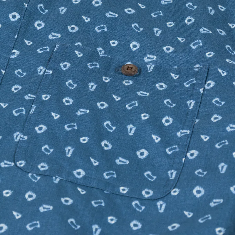 Patagonia Back Step Shirt Hexes Wavy Blue-2