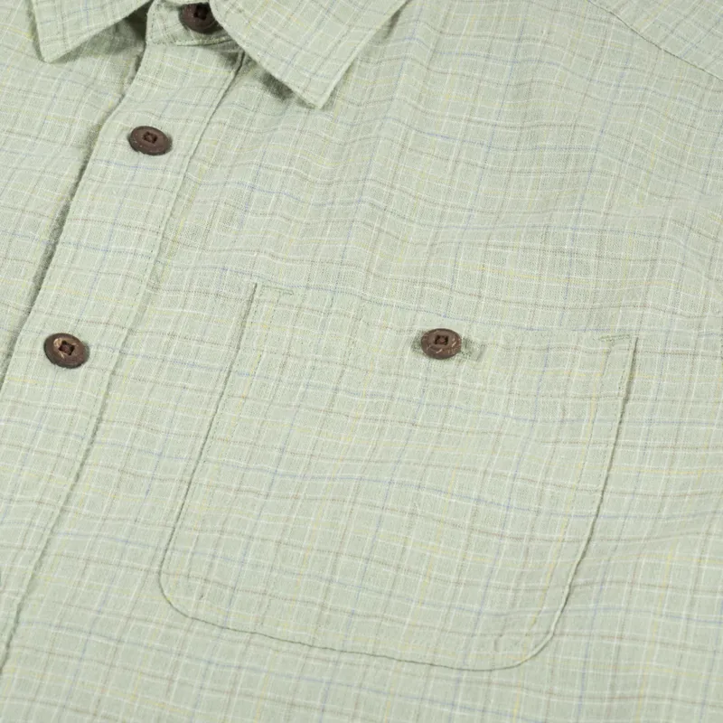 Patagonia Back Step Shirt Rainfall Plaid Salvia Green-3
