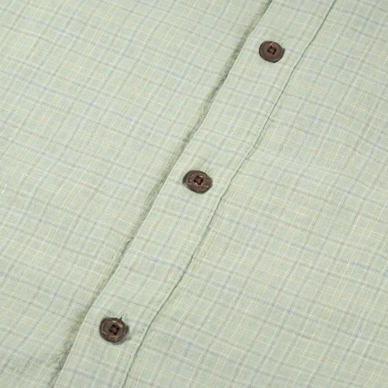 Patagonia Back Step Shirt Rainfall Plaid Salvia Green-2