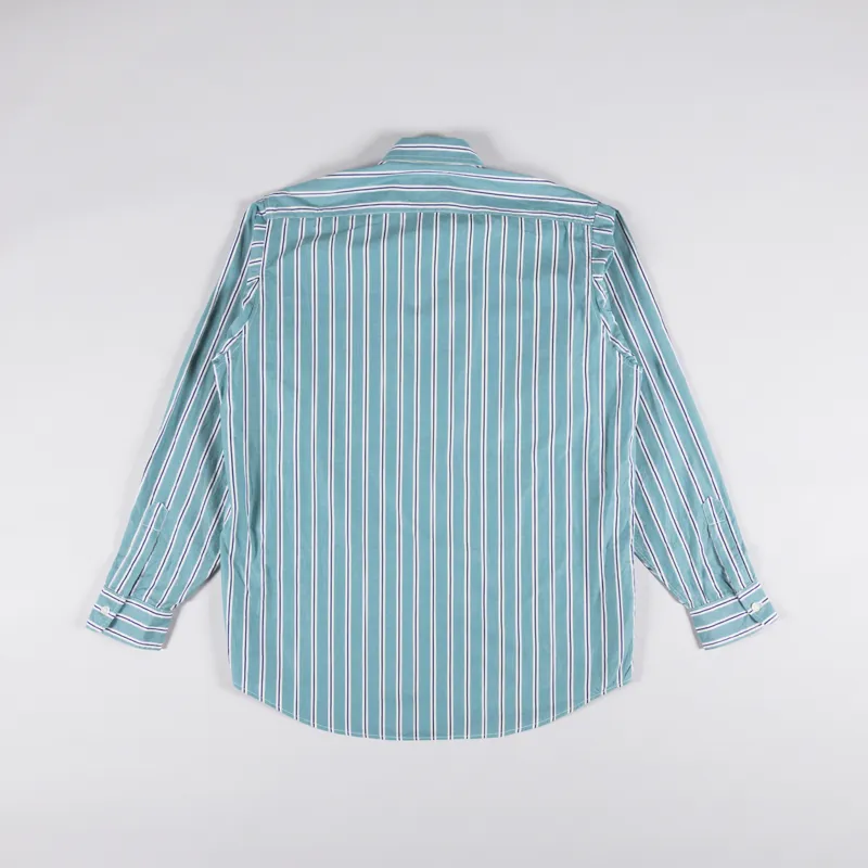 Battenwear BD Scout Shirt Teal Stripe-1