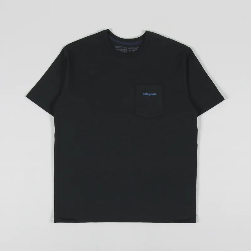 Patagonia Boardshort Logo Pocket Responsibili-Tee Ink Black-1