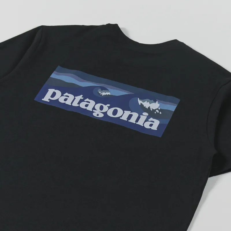 Patagonia Boardshort Logo Pocket Responsibili-Tee Ink Black-2