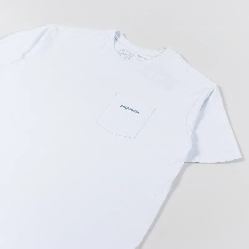 Patagonia Boardshort Logo Pocket Responsibili-Tee White-3