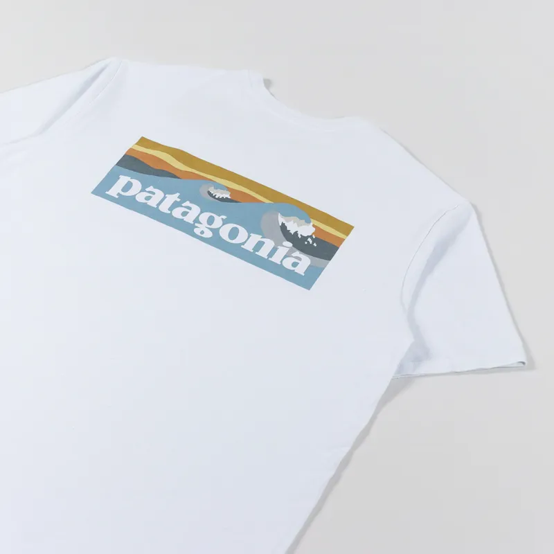 Patagonia Boardshort Logo Pocket Responsibili-Tee White-2