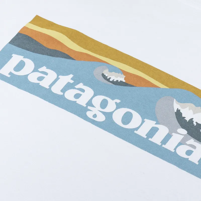 Patagonia Boardshort Logo Pocket Responsibili-Tee White-4