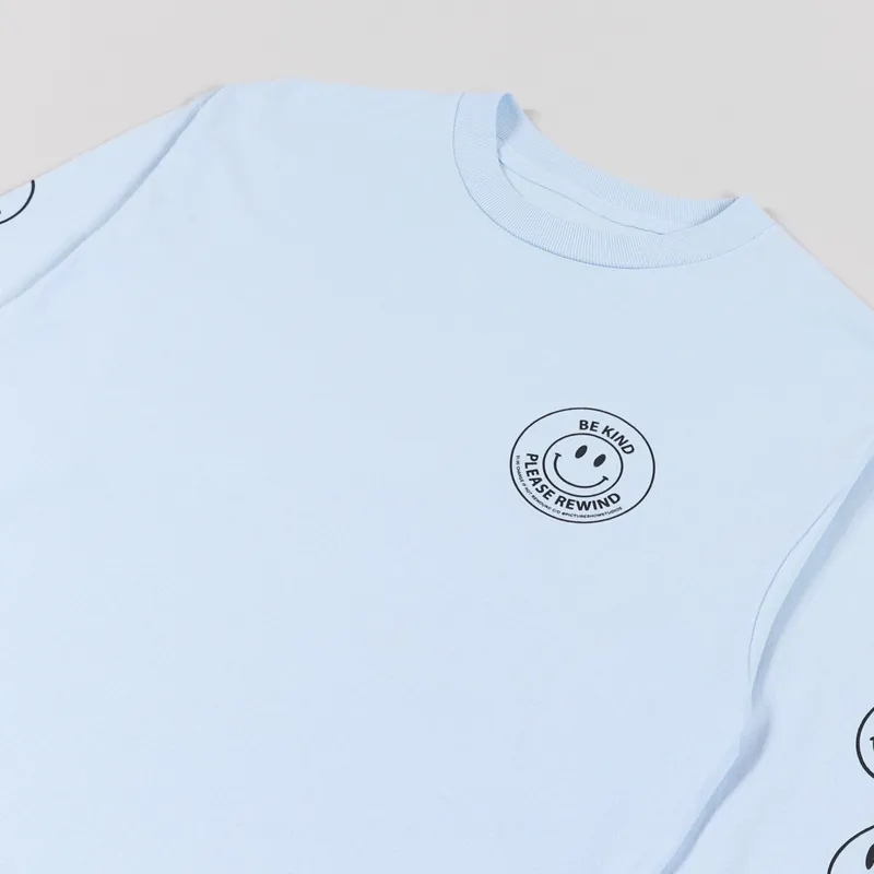 Picture Show Be Kind Long Sleeve T Shirt Powder Blue-3