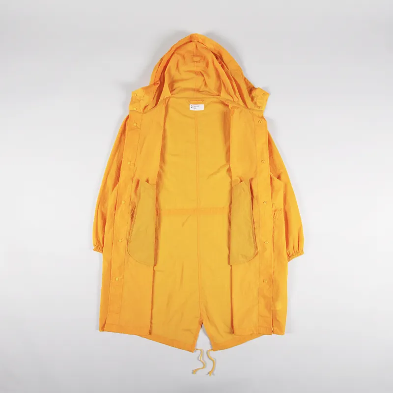 Universal Works Beach Parka Orange Recycled Nylon Tech-1