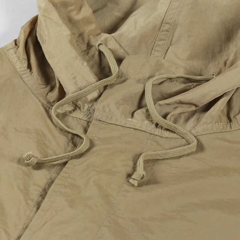 Universal Works Beach Parka Sand Recycled Nylon Tech-5