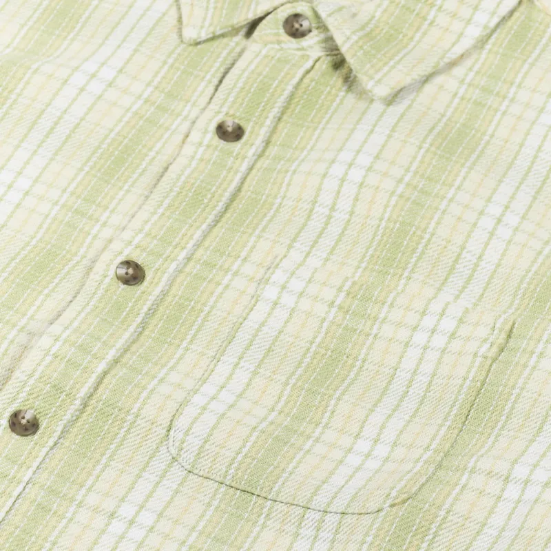 Stussy Beach Plaid Shirt Lime-6