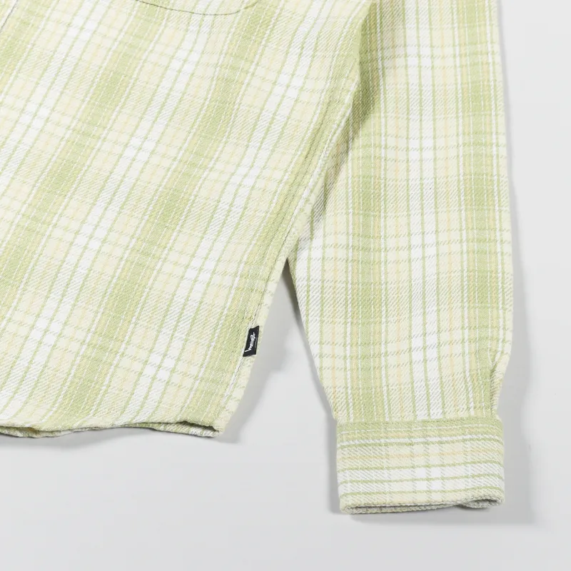 Stussy Beach Plaid Shirt Lime-7