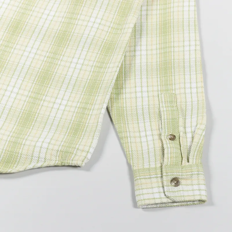 Stussy Beach Plaid Shirt Lime-4