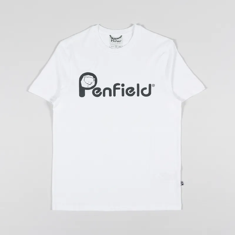Penfield Bear Chest T Shirt White