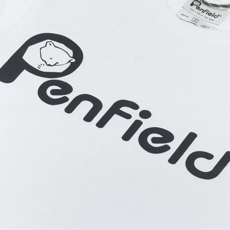 Penfield Bear Chest T Shirt White-1