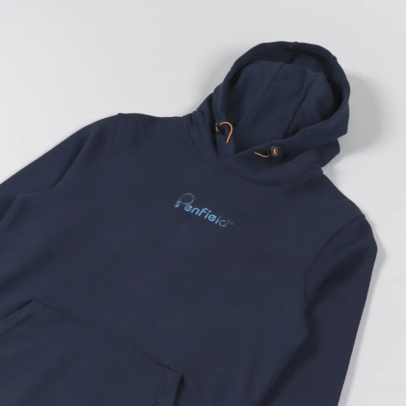 Penfield Bear Camo Fill Hoodie Navy-3