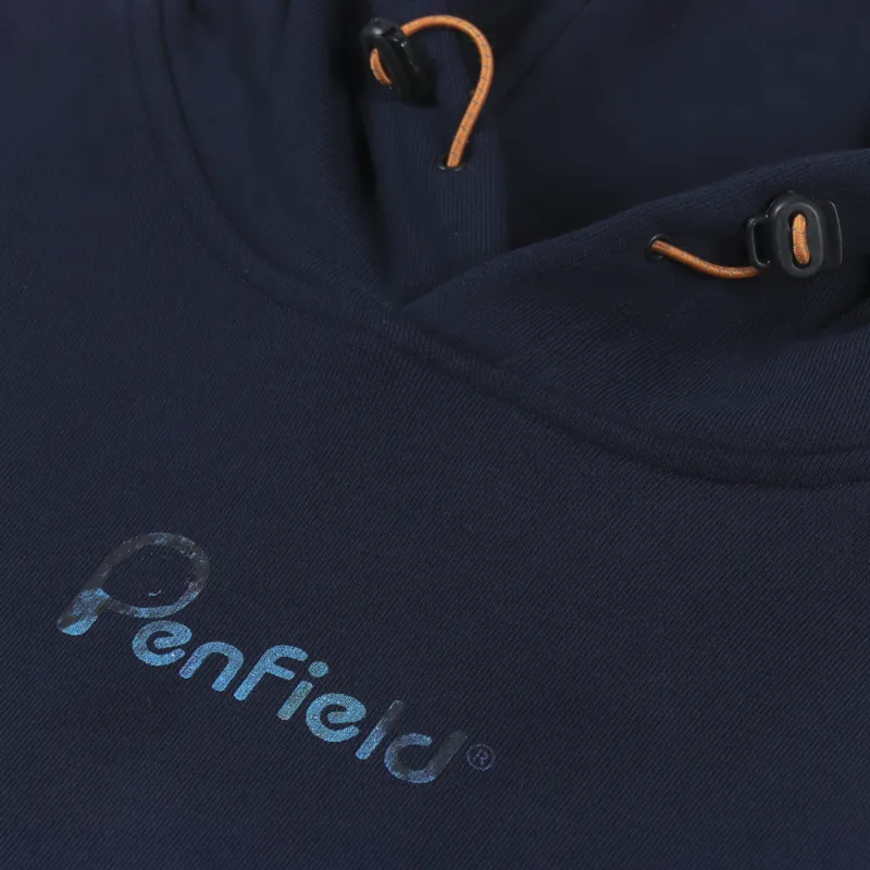 Penfield Bear Camo Fill Hoodie Navy-7