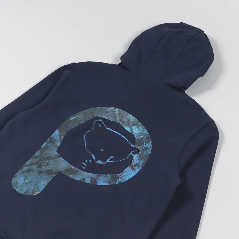 Penfield Bear Camo Fill Hoodie Navy-2