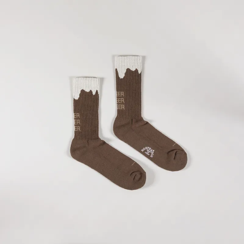 Rostersox Beer Socks Brown