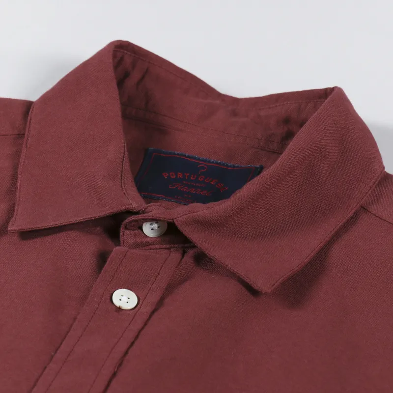 Portuguese Flannel Belavista Shirt Bordeaux-6