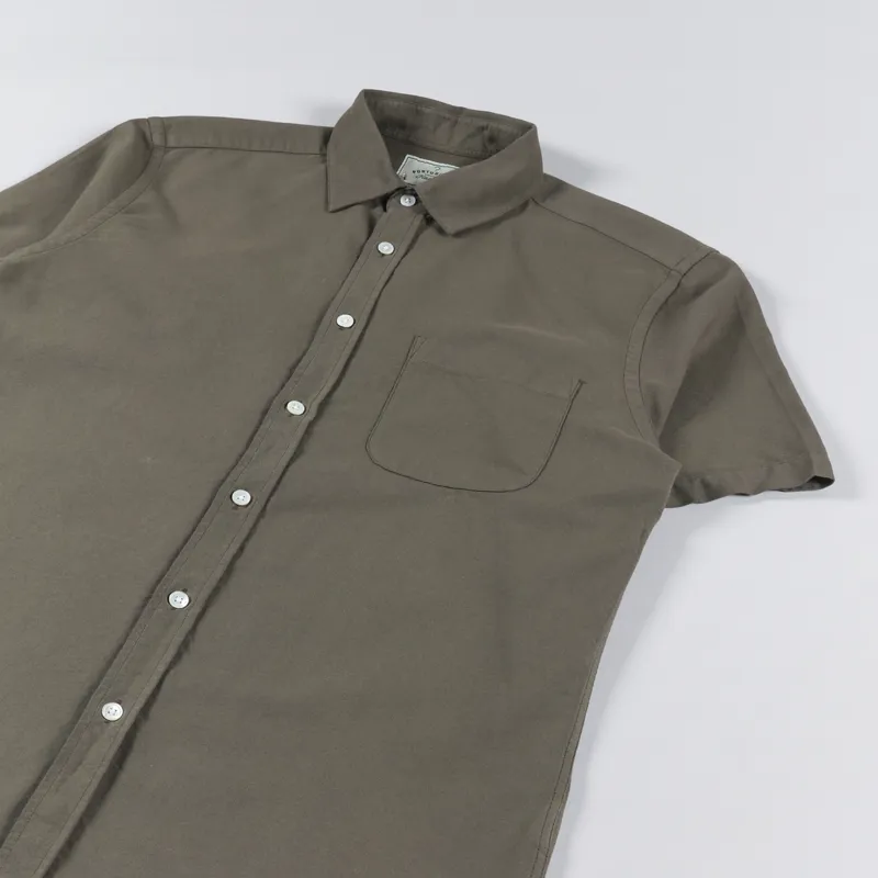 Portuguese Flannel Belavista Shirt Olive-2