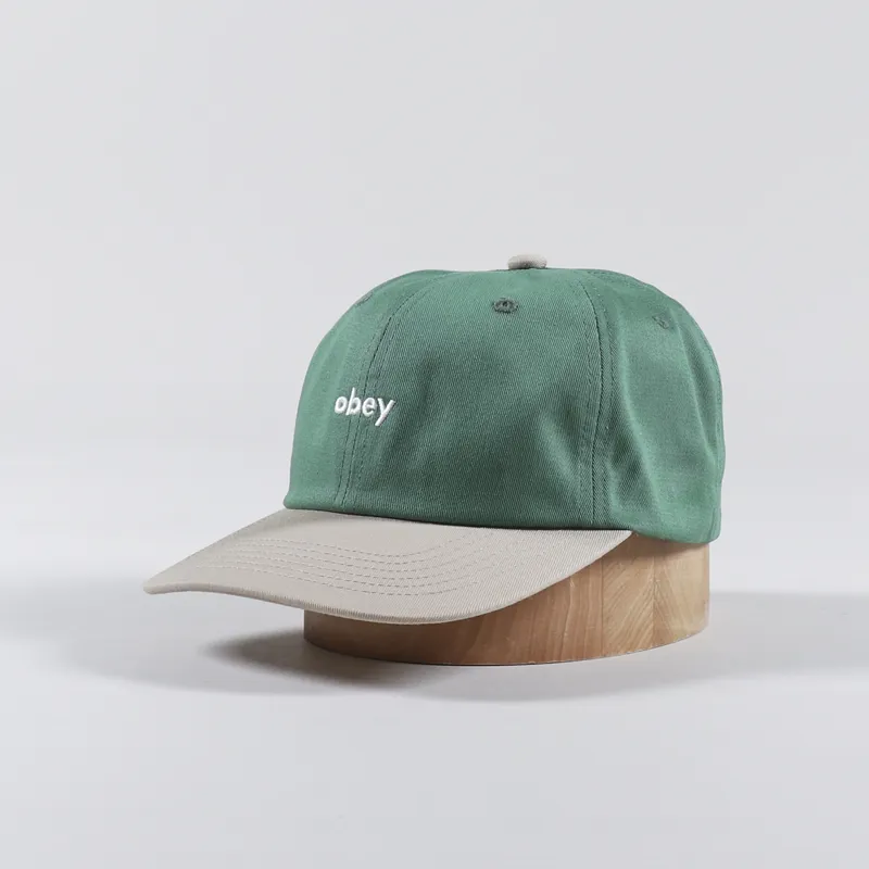 Obey Benny 6 Panel Snapback Cap Leaf Green Multi