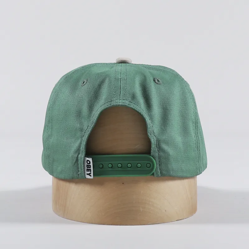 Obey Benny 6 Panel Snapback Cap Leaf Multi-3