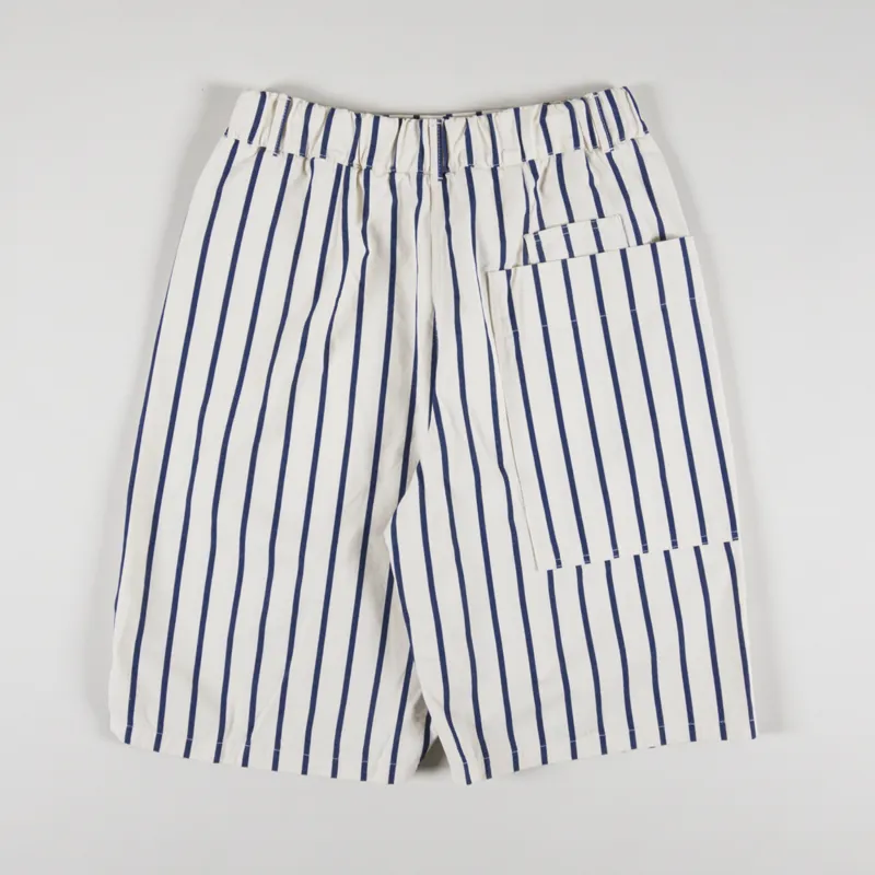 Girls Of Dust Womens Bermuda Shoes Yankee Stripe Natural Blue-4