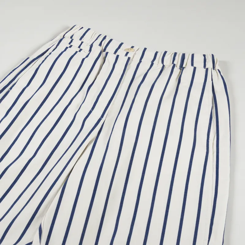 Girls Of Dust Womens Bermuda Shoes Yankee Stripe Natural Blue-5