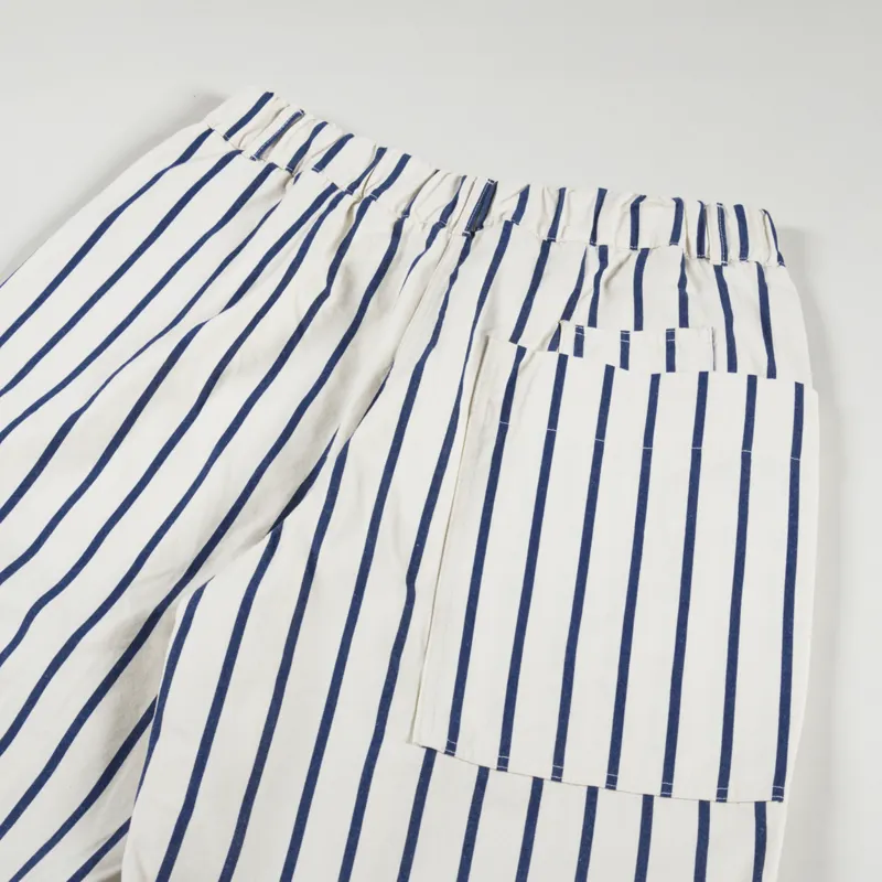 Girls Of Dust Womens Bermuda Shoes Yankee Stripe Natural Blue-7