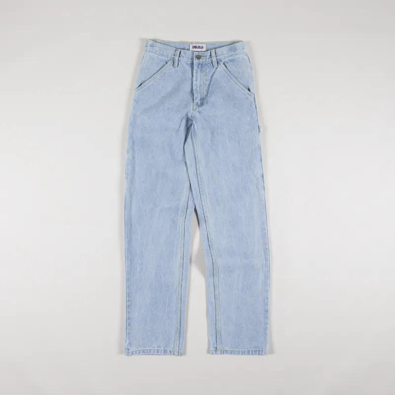 Deus Ex Machina Womens Bernie Pant Light Wash Indigo-1