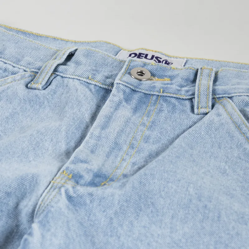 Deus Ex Machina Womens Bernie Pant Light Wash Indigo-3