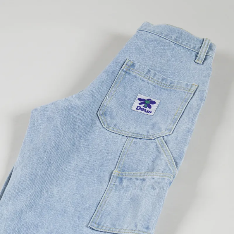 Deus Ex Machina Womens Bernie Pant Light Wash Indigo-4