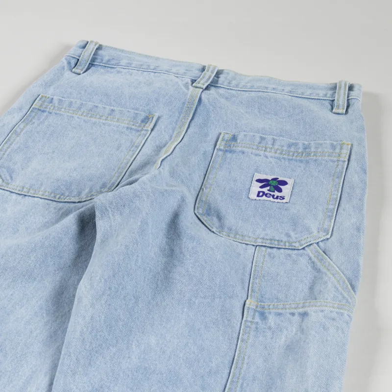 Deus Ex Machina Womens Bernie Pant Light Wash Indigo-5